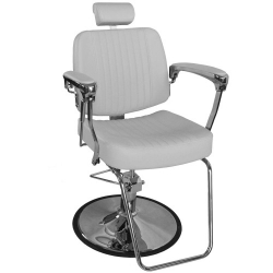 Fotel barberski BJORN BH-3318 Jasny szary