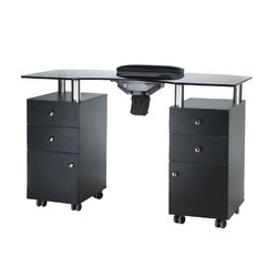 Stolik do manicure z pochłaniaczem BD-3453+P CZARN