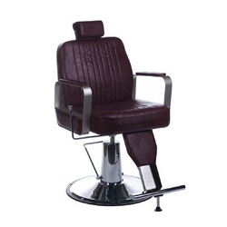 Fotel barberski HOMER BH-31237 Wiśniowy