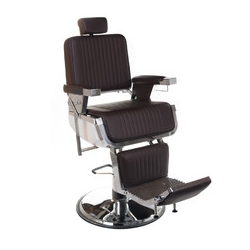 Fotel barberski LUMBER BH-31823 Brązowy