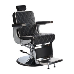 Fotel barberski LUMBER BH-31825 Czarny LUX