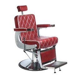 Fotel barberski LUMBER BH-31825 Burgund LUX