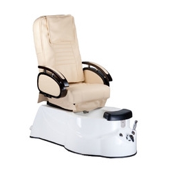 Fotel do pedicure z masażem BR-3820D Kremowy