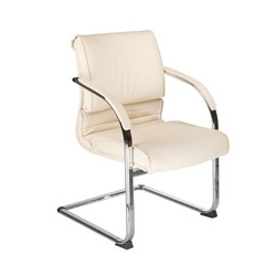 Fotel konferencyjny CorpoComfort BX-3339B Kremowy
