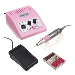 Frezarka do manicure JD500 Różowa + zestaw frezów