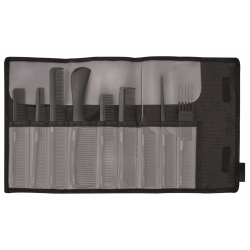 Zestaw grzebieni fryzjerskich Jaguar, 9 sztuk KARBONOWYCH