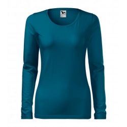 139 Koszulka Slim Petrol Blue