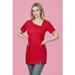 Fartuszek kosmetyczny nr 49 czerwony zamek roz. 38