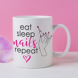 K14 Kubek Eat Sleep Nails Repeat