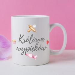 K26 Kubek Królowa wypieków szary