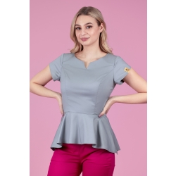 Fartuszek z baskinką nr 102H szary roz 36 C44