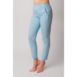 Spodnie nr 96-O elastyczne rurki baby blue