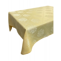 Obrus plamoodporny kremowy 145x145 cm