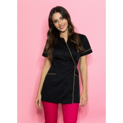 Fartuszek kosmetyczny nr 68 czarny + złoto SKAZA