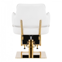 Gabbiano fotel fryzjerski Linz złoto biały