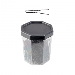 Kokówki fryzjerskie do włosów E-63 150 szt. 4,9 cm czarne