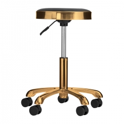Taboret kosmetyczny M-1640 złoto czarny