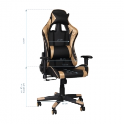 FOTEL GAMINGOWY PREMIUM 912 ZŁOTY