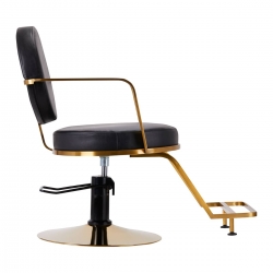 HAIR SYSTEM FOTEL FRYZJERSKI ARAS 25 ZŁOTO CZARNY