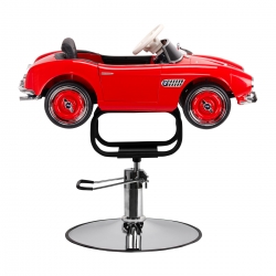 Fotel fryzjerski dziecięcy BMW 507 roadster czerwony