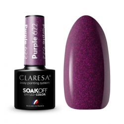 CLARESA Lakier hybrydowy PURPLE 622 -5g