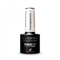 CLARESA Lakier hybrydowy TRANSPARENT 3 -5g