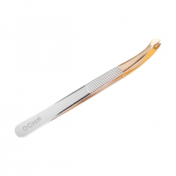 Ocho Pro pęseta skośna TO03 złota