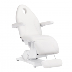 Fotel kosmetyczny elektryczny Sillon Basic 3 siln. biały