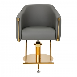 Gabbiano Fotel fryzjerski Burgos złoto szary