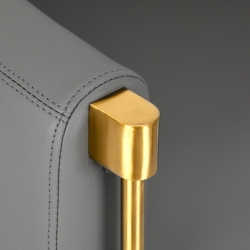 Gabbiano Fotel fryzjerski Burgos złoto szary