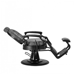 Gabbiano fotel barberski President Old Leather Szary