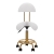 Taboret kosmetyczny 6001-G złoto - biały