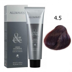 Allwaves Farba do włosów 4.5 Mahoniowy Średni Kasztan 100 ml
