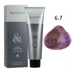 Allwaves Farba do włosów - 6.7 Śliwkowy, trwała koloryzacja 100ml