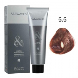 Allwaves Farba do włosów - 6.6 Purpurowa Czerwień, trwała koloryzacja 100ml