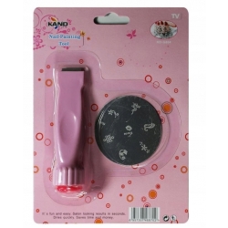RONNEY Professional Nail Stamp - Profesjonalny Stempel do paznokci (1 blaszka, stępel ) RN 00399