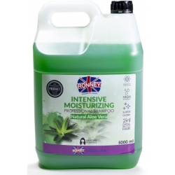 RONNEY Professional Shampoo Intensive Moisturizing Natural Aloe Vera - Szampon nawilżający do włosów ALOE 5000 ml