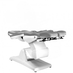 Fotel kosmetyczny elektr. Azzurro 870S pedi 3 siln. szary