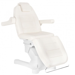 FOTEL KOSMETYCZNY ELEKTR. A-207 WHITE/IVORY (4 SILNIKI)