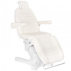 FOTEL KOSMETYCZNY ELEKTR. A-207 WHITE/IVORY (4 SILNIKI)