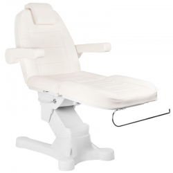 FOTEL KOSMETYCZNY ELEKTR. A-207 WHITE/IVORY (4 SILNIKI)