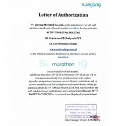 SAEYANG FREZARKA MARATHON MIGHTY BIAŁA +SH20N+SET PODO LINE