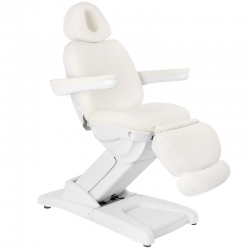 FOTEL KOSMETYCZNY ELEKTR. AZZURRO 872 4 SILN. BIAŁY