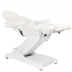 FOTEL KOSMETYCZNY ELEKTR. AZZURRO 872 4 SILN. BIAŁY