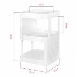 Stolik spa azzurro 993a biały