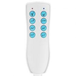 Fotel kosmetyczny elektr. Azzurro 869A obrotowy 4 siln. szary
