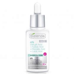 BIELENDA 40% Kwas salicylowy + Kwas azelainowy + Kwas migdałowy + Kwas mlekowy pH2 poj. 30 g