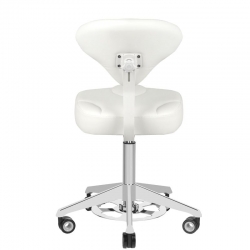 Taboret kosmetyczny Azzurro 156-F bump-up biały