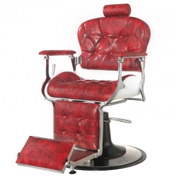 GABBIANO FOTEL BARBERSKI PREMIER CZERWONY