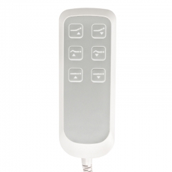 FOTEL KOSMETYCZNY ELEKTR. BASIC 161 OBROTOWY BIAŁY